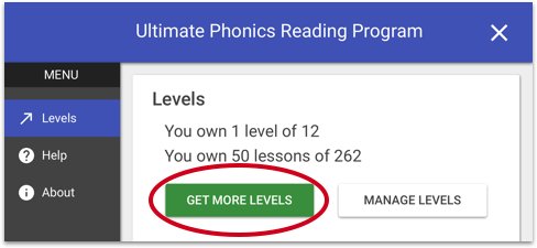Ultimate Phonics Get More Levels